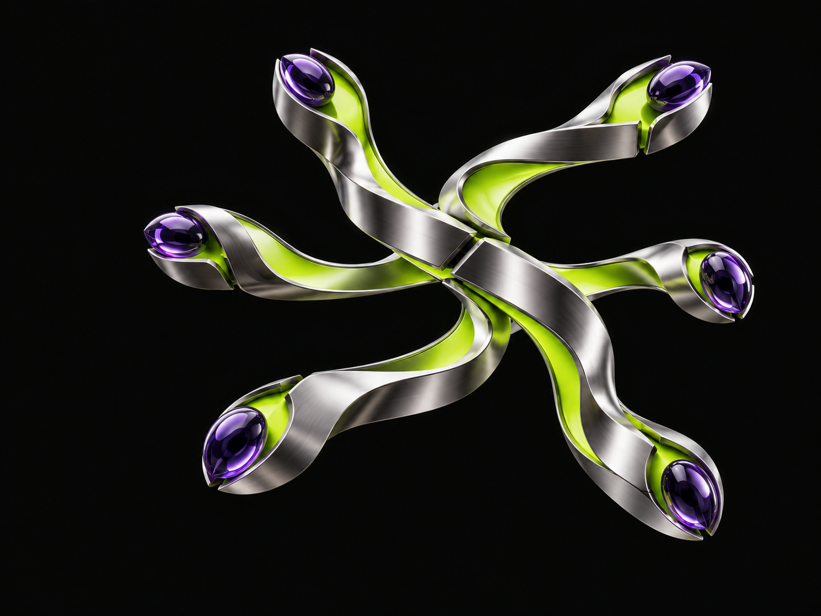 Sculptural illustration of interwoven agent lineages